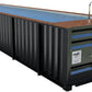 Container für ein 12 m langes Schwimmbecken.